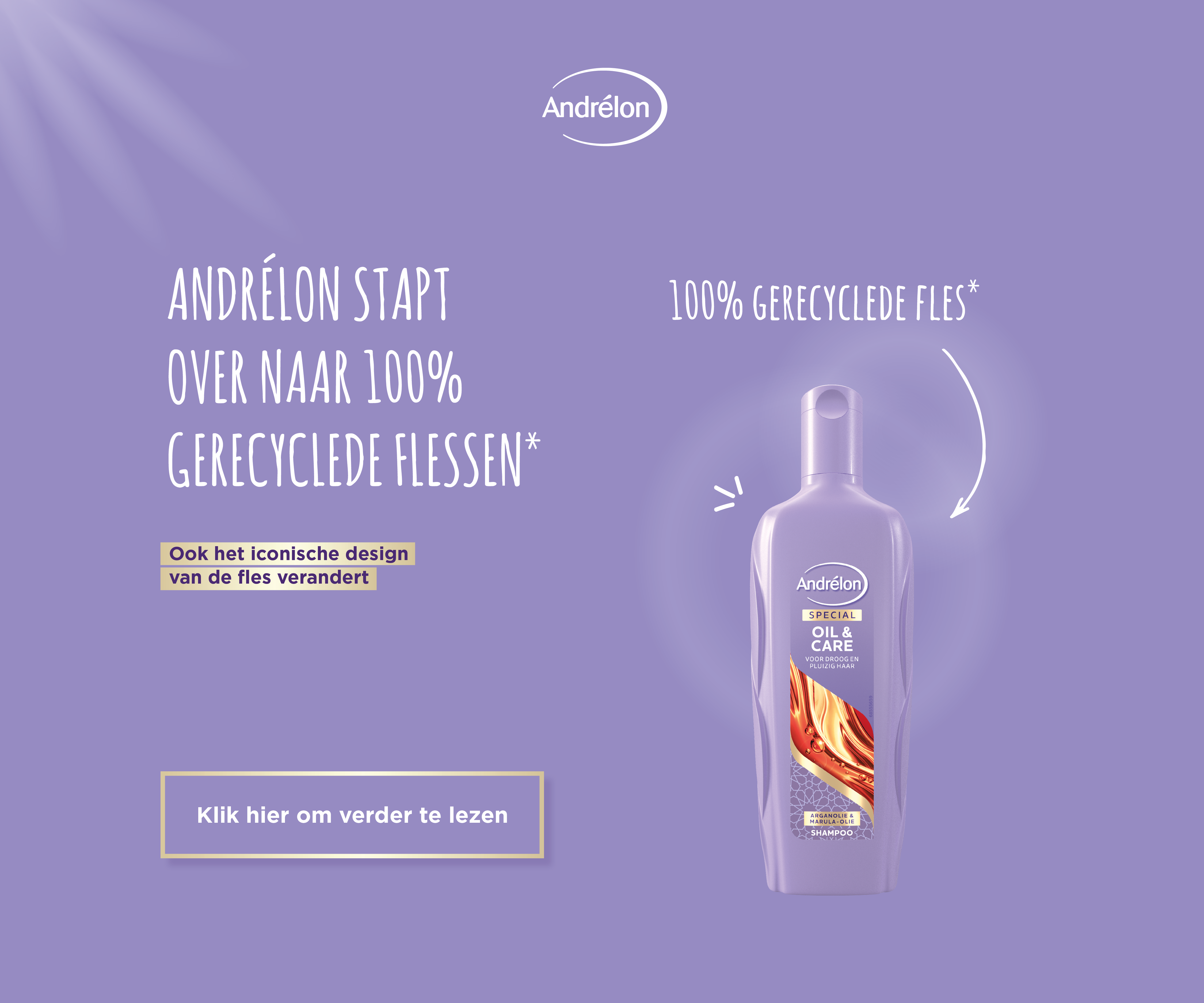Andrélon switcht naar gerecycled plastic