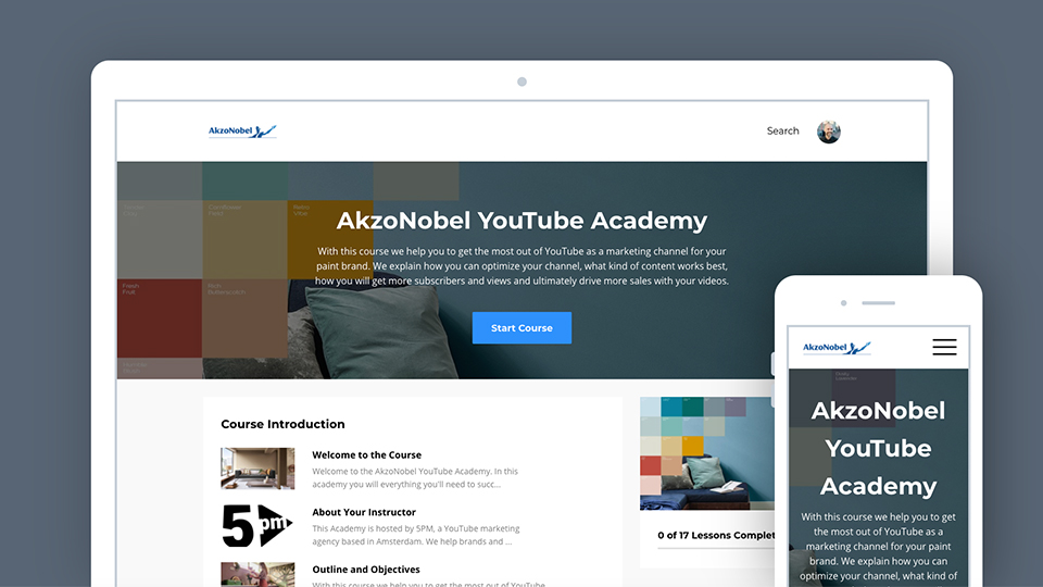 5PM ontwikkelt YouTube Marketing Academy voor AkzoNobel