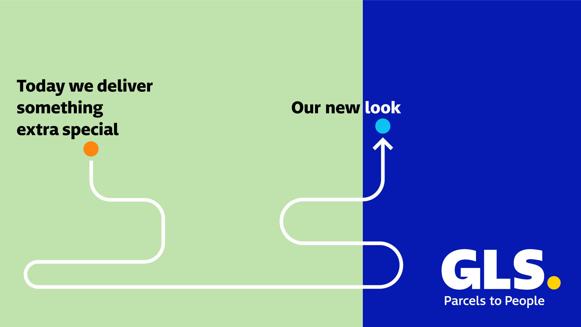 Rebranding voor pakketbezorger GLS door dentsuACHTUNG!