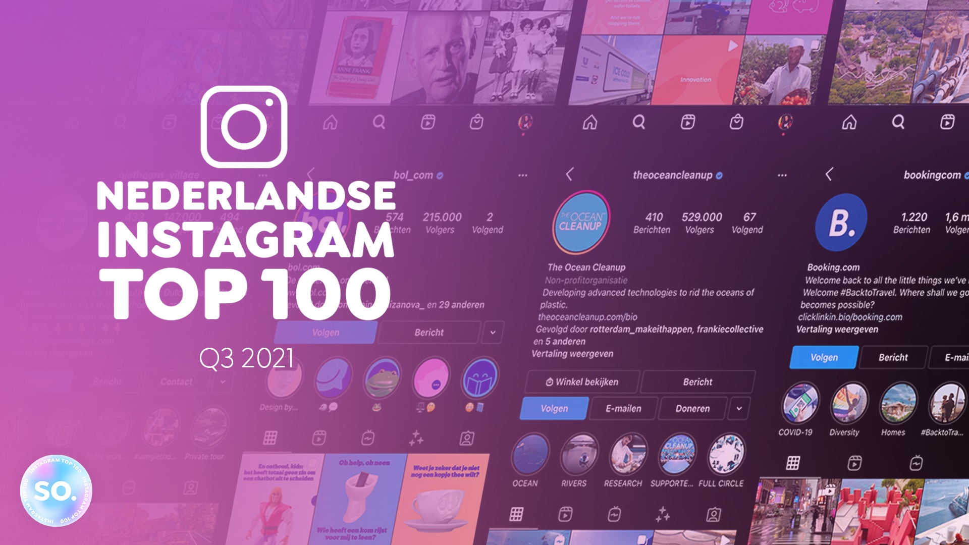Nieuwkomer Booking.com bestormt Instagram Top 100 Q3