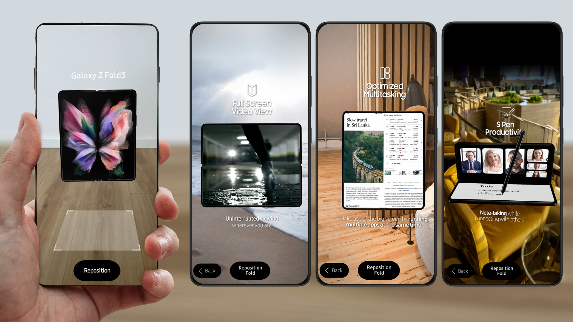 Samsung brengt foldable smartphones tot leven met AR