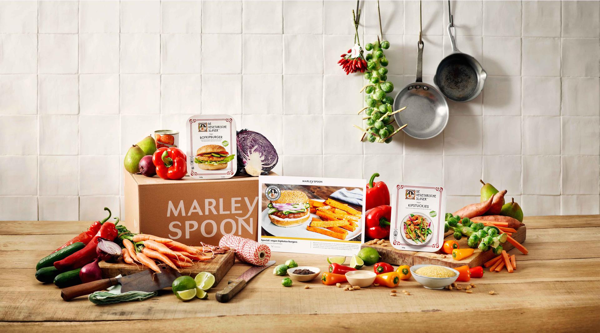 Marley Spoon en De Vegetarische Slager lanceren limited vegan maaltijdbox