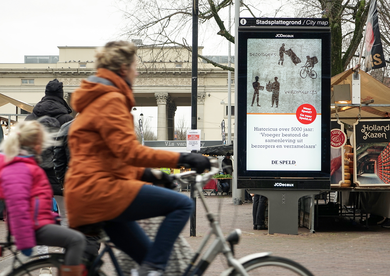 De Speld nu ook op digitale displays JCDecaux