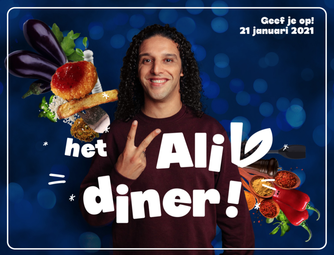 Ali B & LIVEKINDLY Collective organiseren Ali V(egan) diner