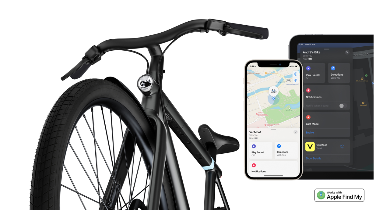 VanMoof S3 en X3 werken nu met Apple’s Find My-app