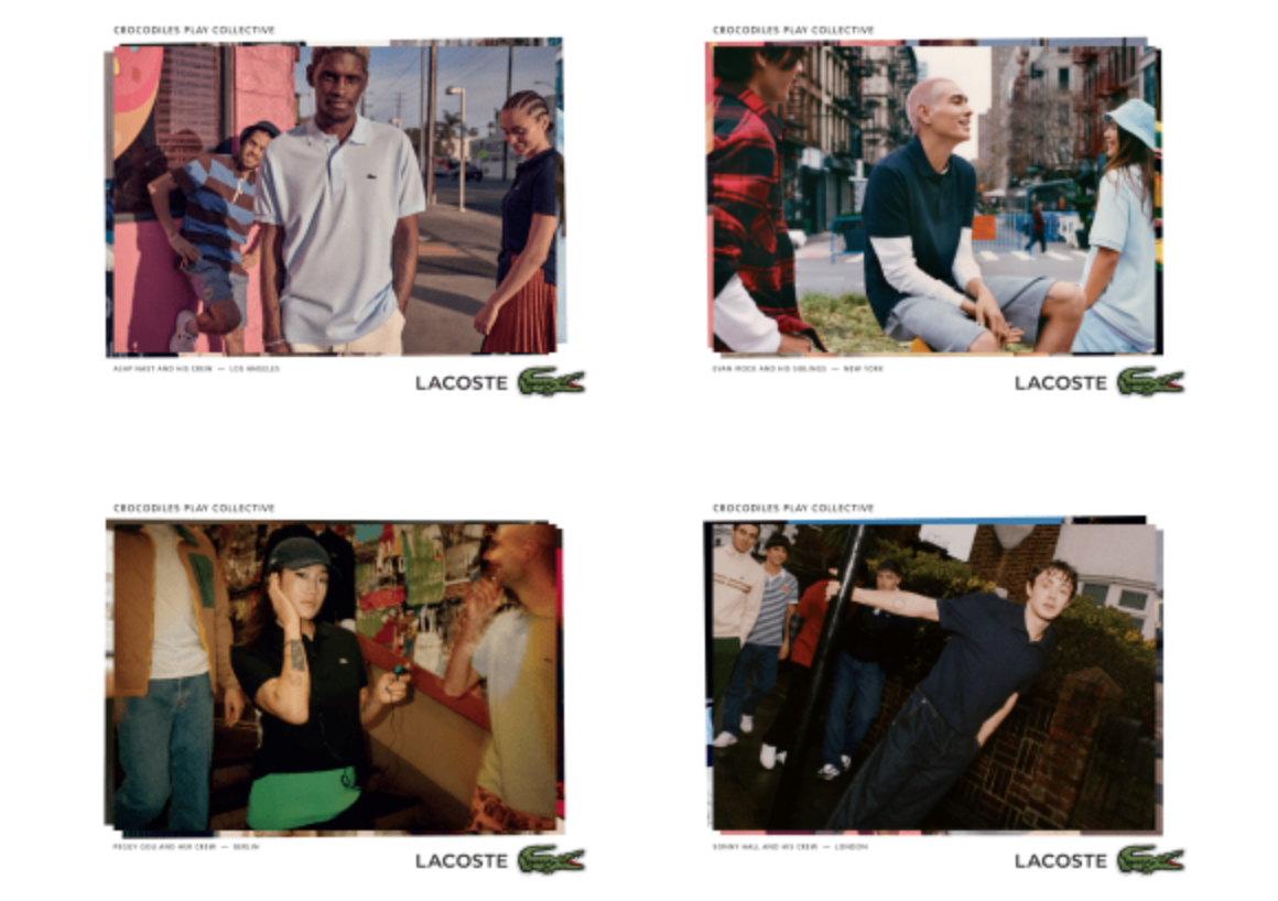 Lacoste campagne zet wereldwijd zeven ambassadeurs centraal