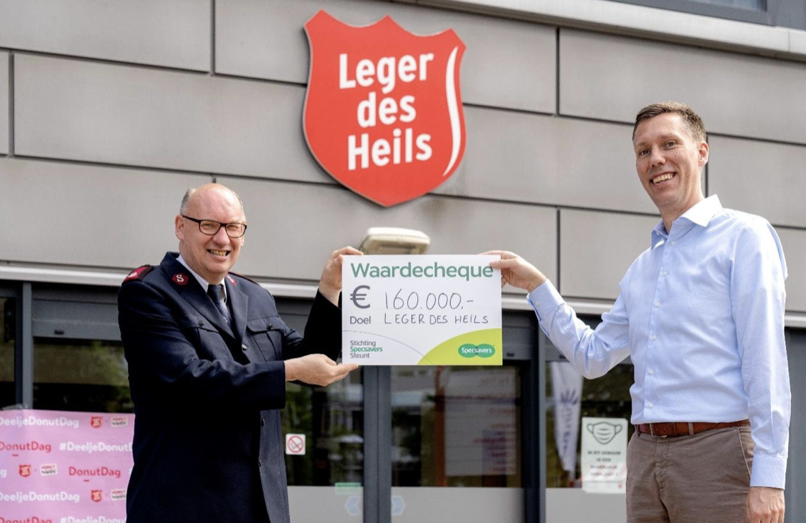 Specsavers doneert 160.000 euro aan Leger des Heils