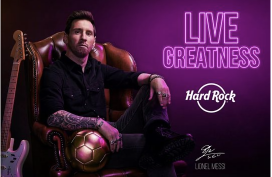 Lionel Messi ambassadeur 50-jarig Hard Rock Café