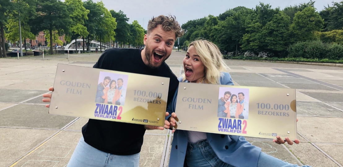 Zwaar Verliefd!2 heeft Gouden Film te pakken