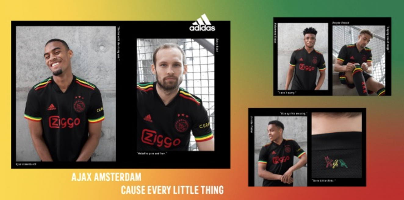 Ajax en adidas brengen eerbetoon aan Bob Marley