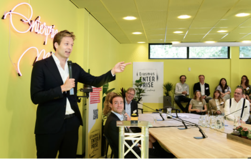 Prominente ondernemers boosten nieuwe generatie ondernemers bij Erasmus Enterprise