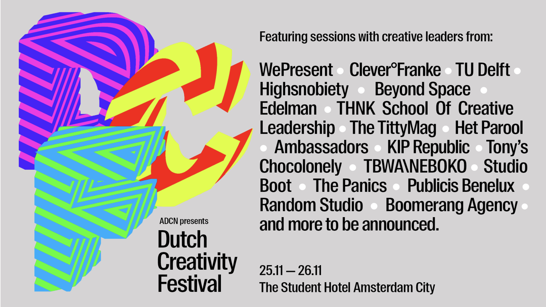 ADCN organiseert tweede editie Dutch Creativity Festival