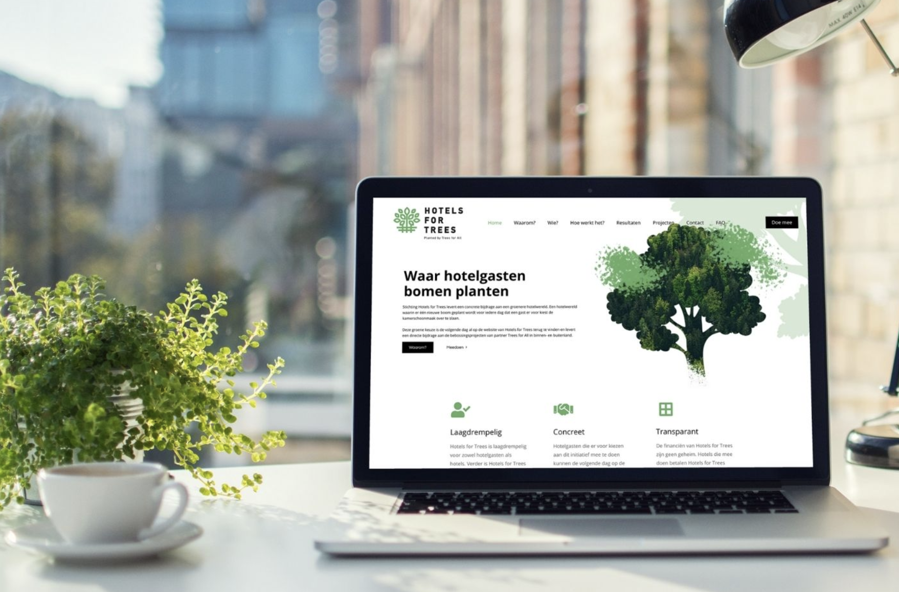 Van Diemen PR bouwt merkidentiteit Hotels For Trees