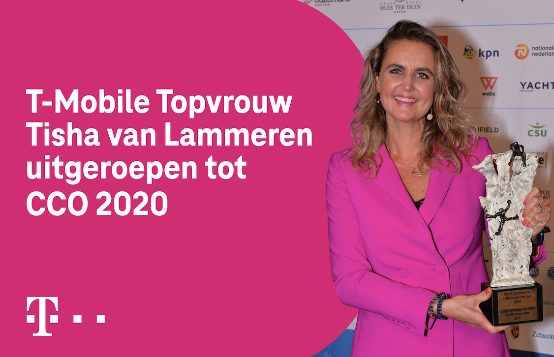 T-Mobile topvrouw Tisha van Lammeren uitgeroepen tot CCO 2020