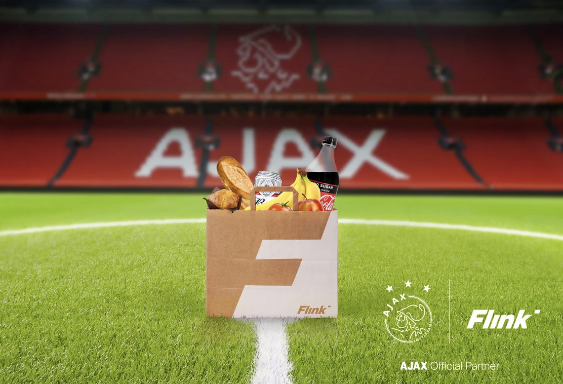 Flitsbezorger Flink nieuwe Official Partner AFC Ajax