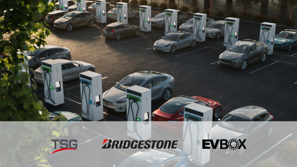 EVBox Group, Bridgestone EMIA en TSG breiden laadinfrastructuur in Europa uit