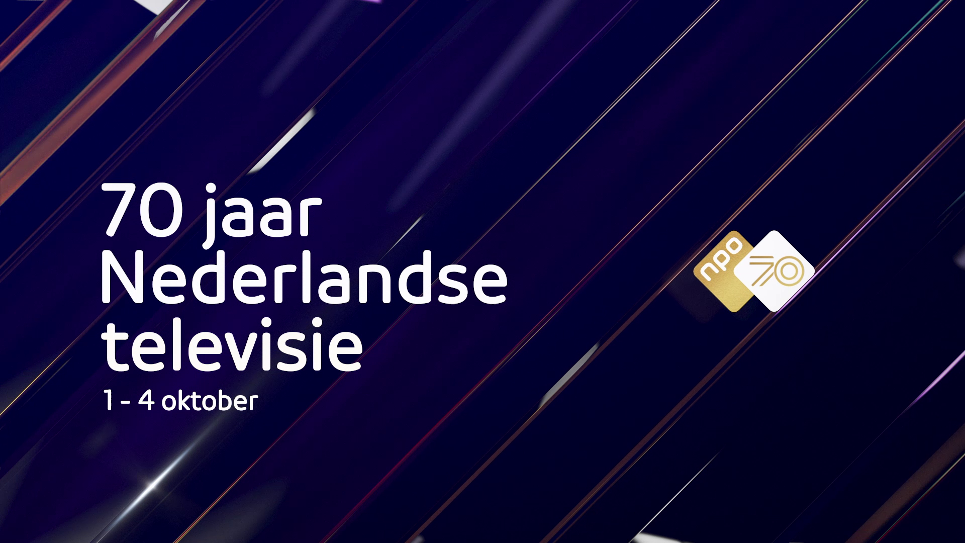 NPO viert 70 jaar Nederlandse televisie met 70 uur aan programma's
